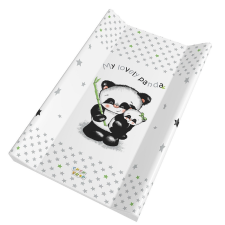 Babastar merev pelenkázólap 50x80cm - Szürke Panda mama kicsinyével pelenkázó matrac