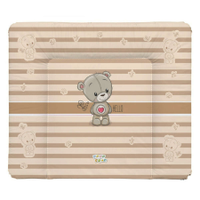 Babastar puha pelenkázó lap 75*72 cm - Drapp szivecskés maci pelenkázó matrac
