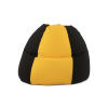Babszem bútorház Fekete - Sárga Bicolor XXL babzsákfotel