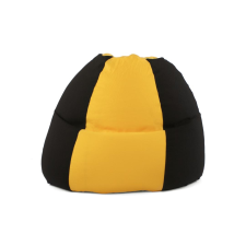 Babszem bútorház Fekete - Sárga Bicolor XXL babzsákfotel bútor