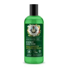 Babushka Babushka Agafia energetizáló és tonizáló tusfürdő gél vad szibériaiginzeng-kivonattal, 260 ml tusfürdők