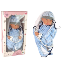  Baby 46 cm kék csillagos takaróval 12398 baba