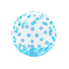 Baby Blue Dots Aqua gömb fólia lufi 46 cm party kellék