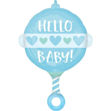  Baby Boy Rattle fólia lufi 60 cm party kellék