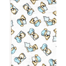 Baby Bruin Baby Bruin nyomott mintás textil pelenka, 2db - kék párnás maci mosható pelenka