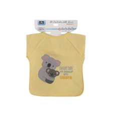 Baby Care hímzett hosszú ujjú pamut előke - Unisex előke