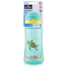Baby Care Ocean szívószálas sportitató 330 ml - green babaétkészlet