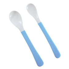 Baby Care puha etető kanál 2db - blue babaétkészlet
