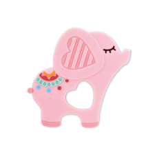 Baby Care szilikon rágóka - Еlephant Lucky Pink rágóka