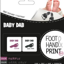 Baby Dab BABYDAB Lenyomatkészítő - lila+szürke készségfejlesztő