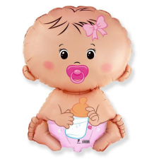Baby Girl fólia lufi 36 cm party kellék