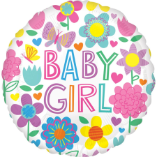 Baby Girl fólia lufi 43 cm party kellék