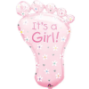  Baby Girl Foot fólia lufi 82 cm