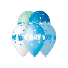 Baby It&#039;s a Boy léggömb, lufi 5 db-os 13 inch (33 cm) party kellék