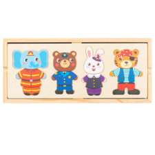 BABY MIX Állatos puzzle dobozban Montessori Baby Mix fajáték