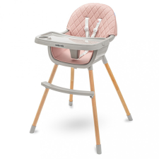 BABY MIX Etetőszék Baby Mix Freja wooden dusty pink etetőszék