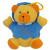 BABY MIX Felhúzható plüss játék Baby Mix maci kék