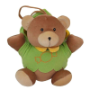 BABY MIX Felhúzható plüss játék Baby Mix maci zöld
