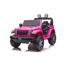 BABY MIX Gyermek elektromos autó Baby Mix Jeep Wrangler Rubicon rózsaszín autópálya és játékautó