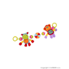 BABY MIX Gyermek plüss csörgő babakocsiba Baby Mix viziló és majom