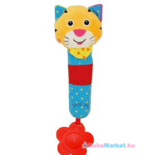 BABY MIX Gyermek sípolós plüss játék csörgővel Baby Mix tigris csörgő
