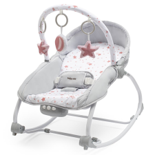 BABY MIX Hintáztatható Rezgő Pihenőszék-Rózsaszín csillagok pihenőszék, bébifotel