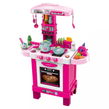 BABY MIX játékkonyha kis szakács rózsaszín konyhakészlet
