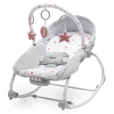 BABY MIX pihenőszék rezgő zenélő csillagok rózsaszín pihenőszék, bébifotel
