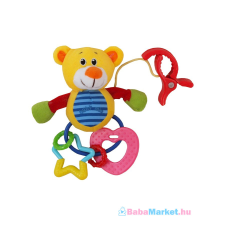 BABY MIX Plüss játék csörgővel Baby Mix maci csörgő
