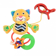 BABY MIX Plüss játék csörgővel Baby Mix tiger plüssfigura