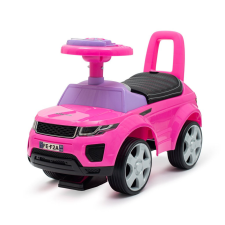 Baby Mix Prime SUV bébitaxi rózsaszín bőrből lábbal hajtható járgány