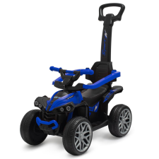 BABY MIX Quad Mega Prime EVA bébitaxi tolókarral, kék lábbal hajtható járgány