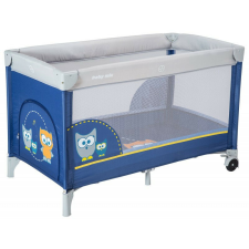 BABY MIX utazóágy Bagoly egyszintes - Sötétkék utazóágy