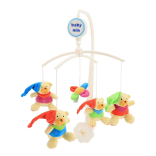 BABY MIX zenélõ-forgó sapkás macik bébijáték kiságyra