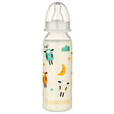 Baby-Nova éjszakai cumisüveg M-es szilikon cumival 240 ml - bárány cumisüveg