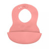 Baby Ono Állítható műanyag előke Baby Ono zsebbel rózsaszín
