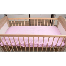 Baby pamut gumis lepedő 60x120cm(Rózsaszín) lakástextília