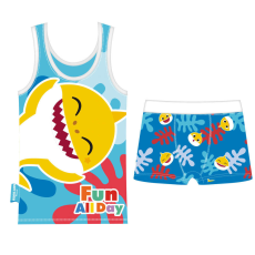  Baby Shark Fun Day trikó + boxer szett, rövid pizsama 2-7 év