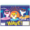  Baby Shark Wave A/4 spirál vázlatfüzet 30 lapos