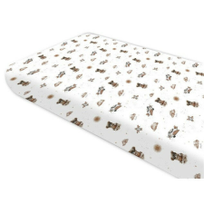 Baby Shop 60*120 cm pamut,gumis lepedő - bézs maci babaágynemű, babapléd