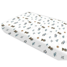 Baby Shop 60*120 cm pamut,gumis lepedő - kék maci babaágynemű, babapléd