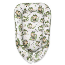  Baby Shop babafészek 55x75 cm - Természetes nyomozók szürke babafészek