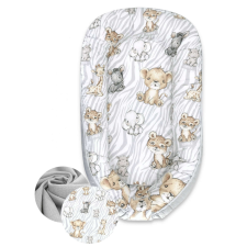  Baby Shop babafészek 70x93 cm - szürke szafari babafészek