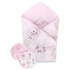  Baby Shop kókuszpólya 75x75cm - rózsaszín virágos nyuszi pólya