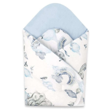 Baby Shop kókuszpólya 75x75cm - szivárványos elefánt kék pólya
