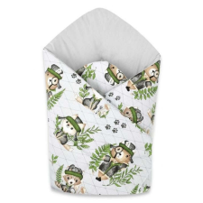 Baby Shop pólyatakaró 75x75cm - Természetes nyomozók szürke pólya