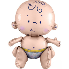  Baby ülő fólia lufi 38 cm party kellék