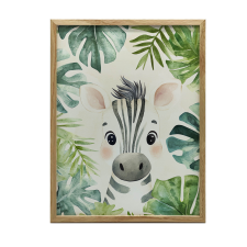 BABY ZEBRA'S ARC FALI PLAKÁT 70x100 CM KERET NÉLKÜL, MATT grafika, keretezett kép