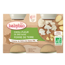 Babybio 2x BABYBIO Karfiol a zemiaky (130 g) bébiétel