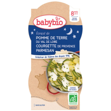 Babybio Krumpli bébiétel cukkinivel, creme fraiche-szel és parmezánnal 2x 200 g bébiétel